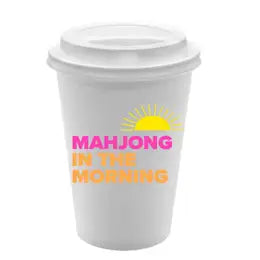 Mahjong in the Morning Coffee Cups