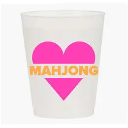 Heart Mahjong Plastic Cups