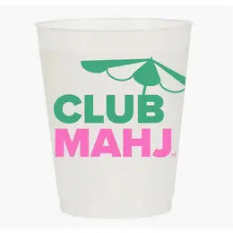 Club Mahj Plastic Cups