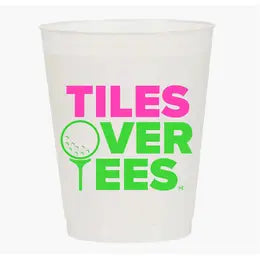 Tiles Over Tees Plastic Cups