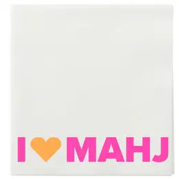 I {heart} Mahj Cocktail Napkins