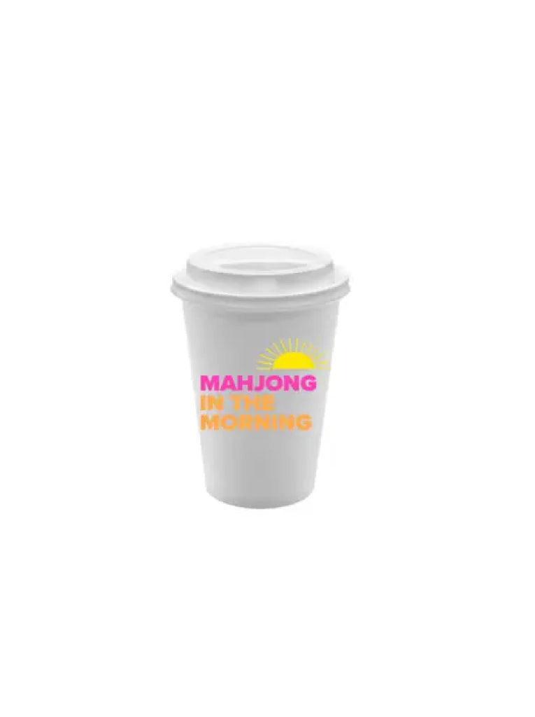 Mahjong in the Morning Coffee Cups