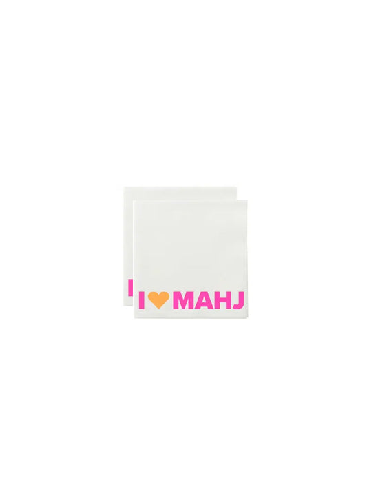 I {heart} Mahj Cocktail Napkins