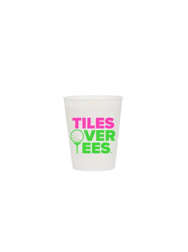 Tiles Over Tees Plastic Cups